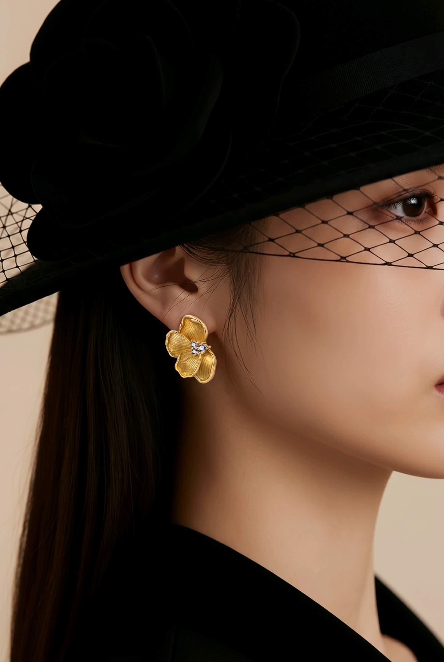 Half Flower Earrings for a Stylish Touch to Any Outfit