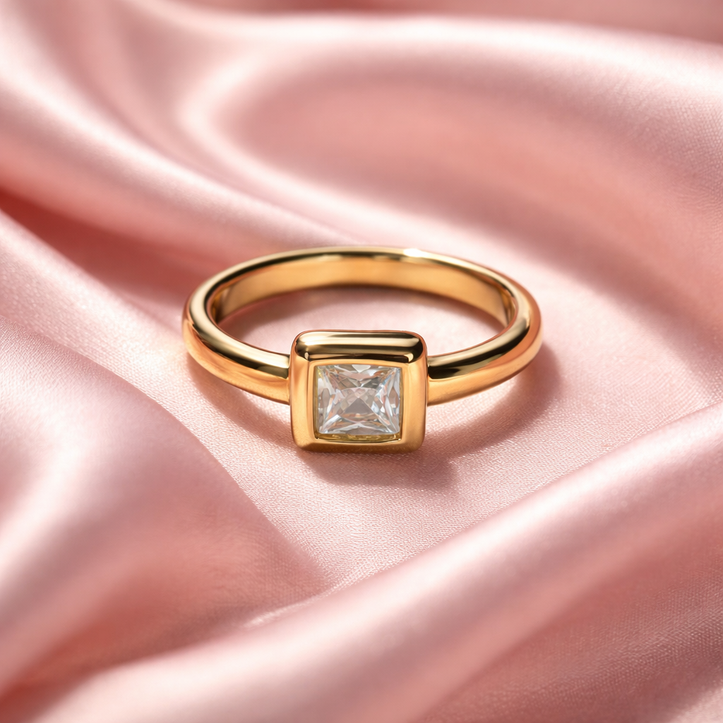 Square Zirconia Ring