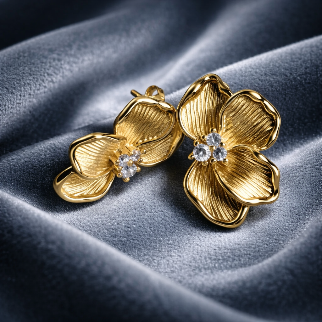 Half Flower Earrings for a Stylish Touch to Any Outfit
