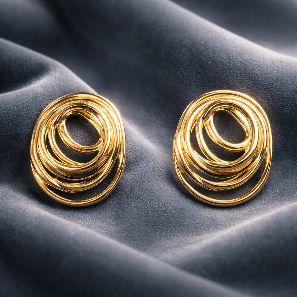 Spiral Line Earrings
