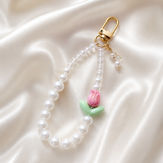 Pearl Beaded Phone Wrist Strap