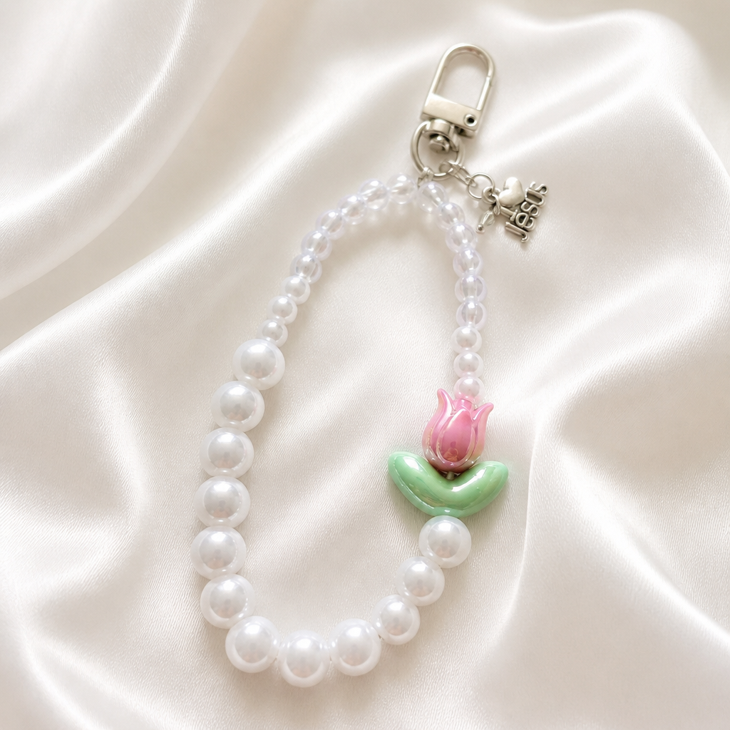 Pearl Beaded Phone Wrist Strap