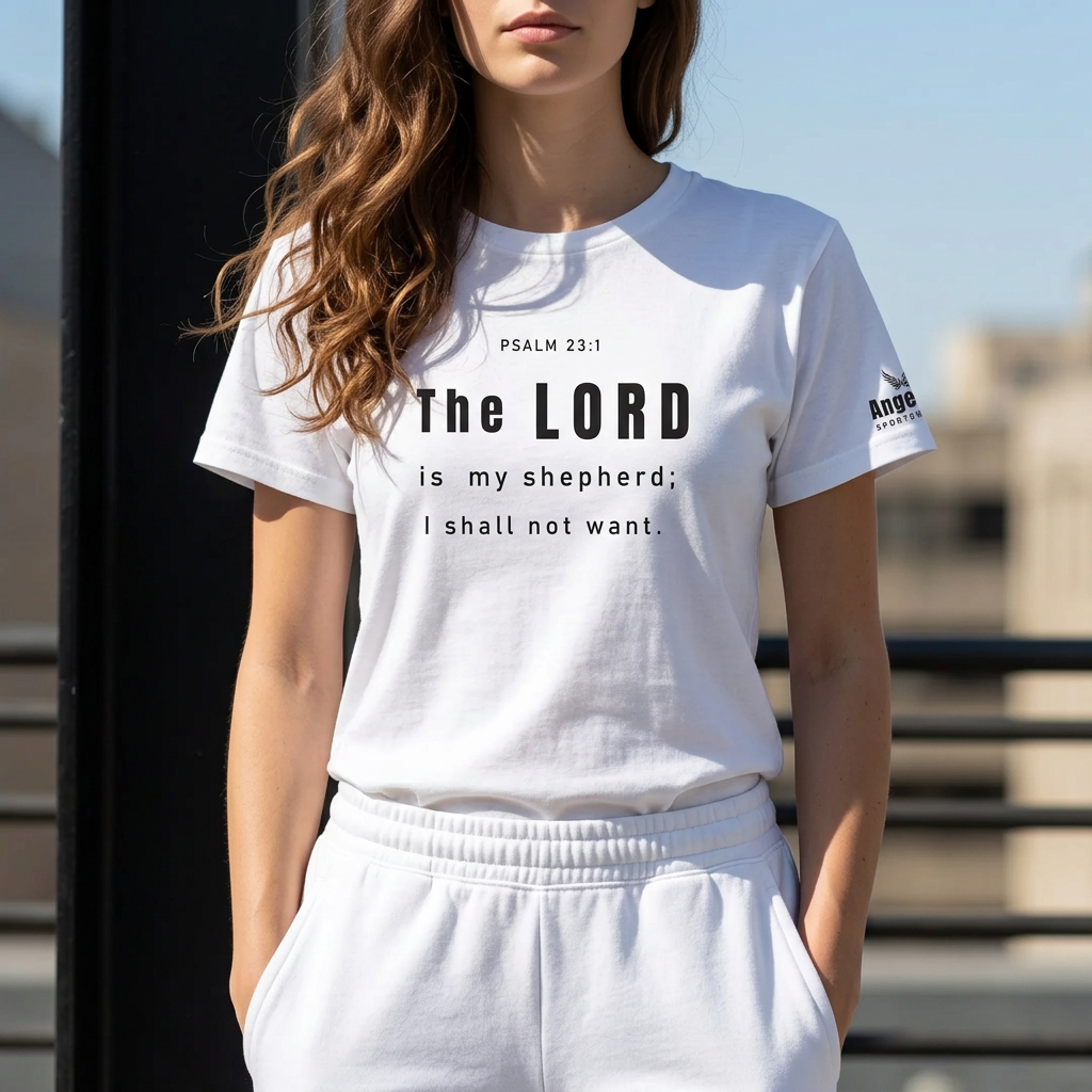 Psalm 23:1 Christian T-Shirt | Faith Based Cotton Tee