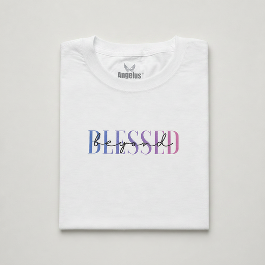 Beyond Blessed T-Shirt Gradient Pink