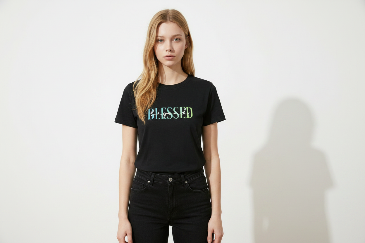 Beyond Blessed T-Shirt Gradient Green