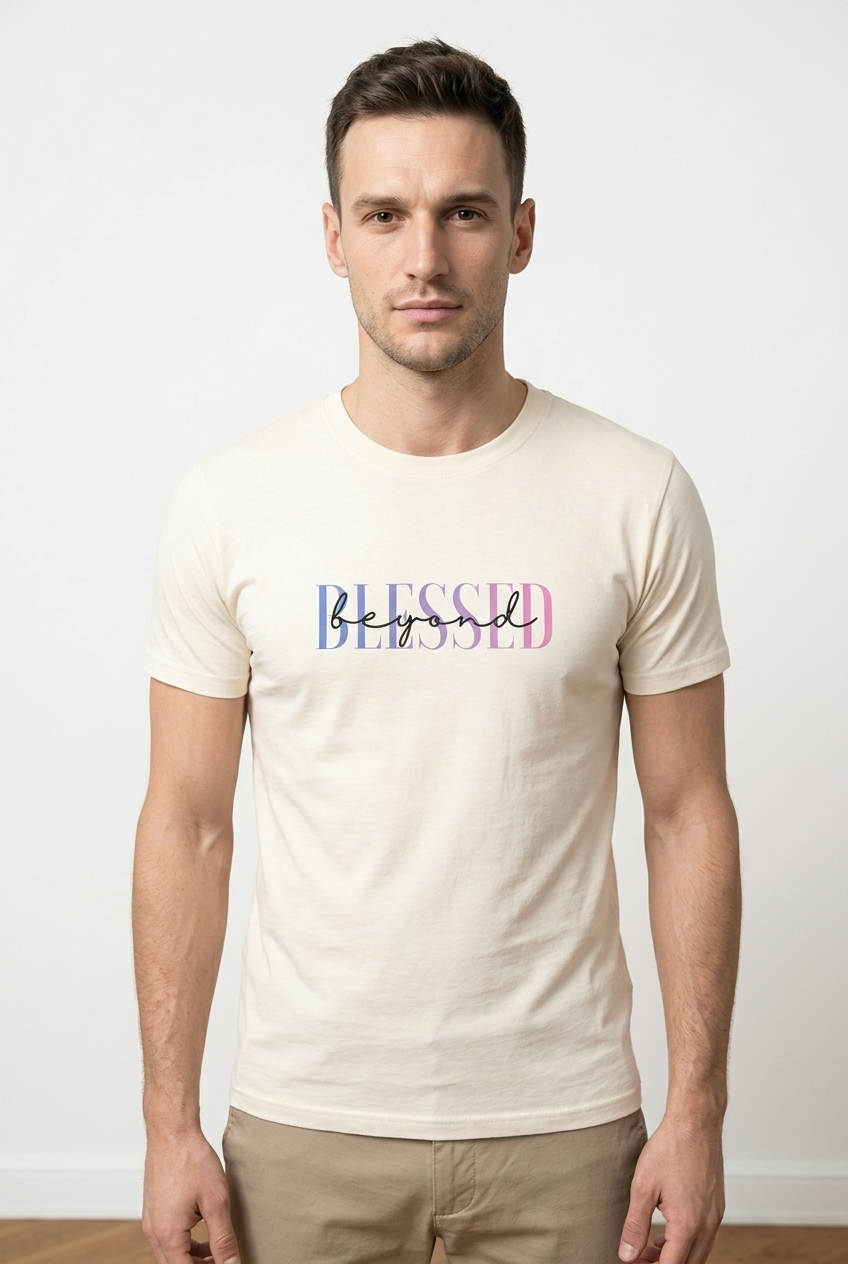 Beyond Blessed T-Shirt Gradient Pink