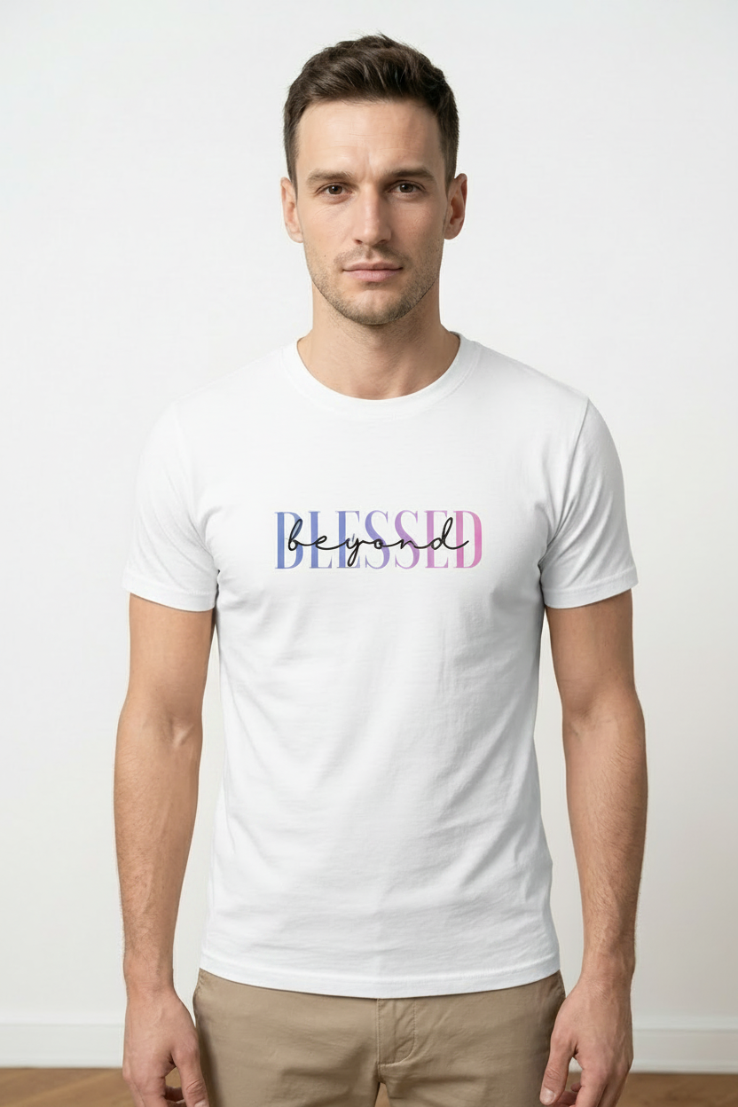 Beyond Blessed T-Shirt Gradient Pink