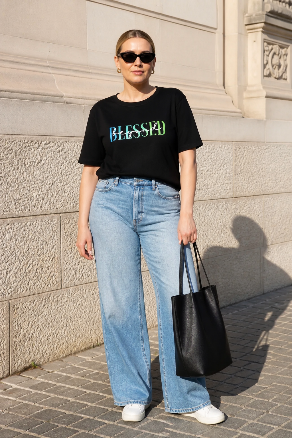 Beyond Blessed T-Shirt Gradient Green