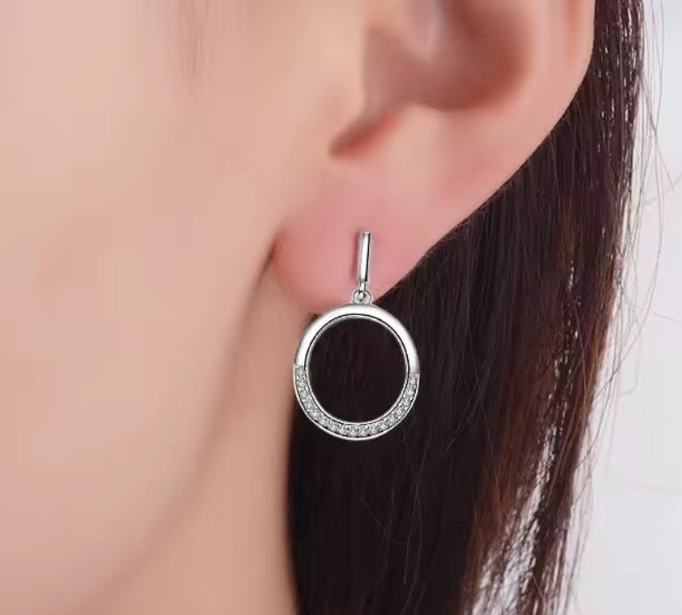 Round Pendant Earrings