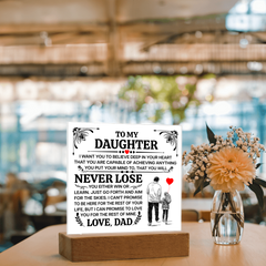 To My Daughter Promise – Acrylic Square