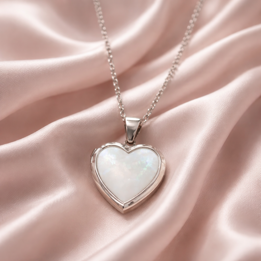 Stainless Steel Heart Necklace - Timeless Locket for Cherished Moments