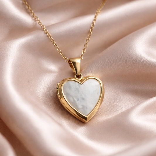 Stainless Steel Heart Necklace - Timeless Locket for Cherished Moments